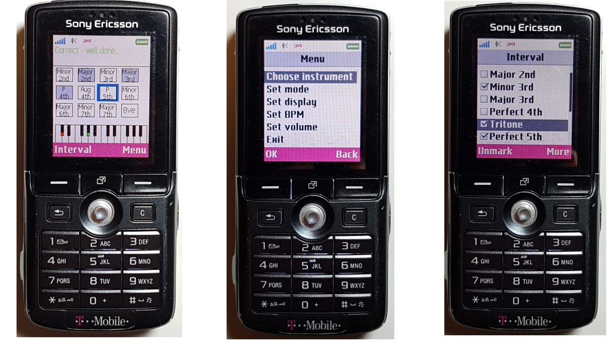 Interval Recognition on SE K750i - slide 2