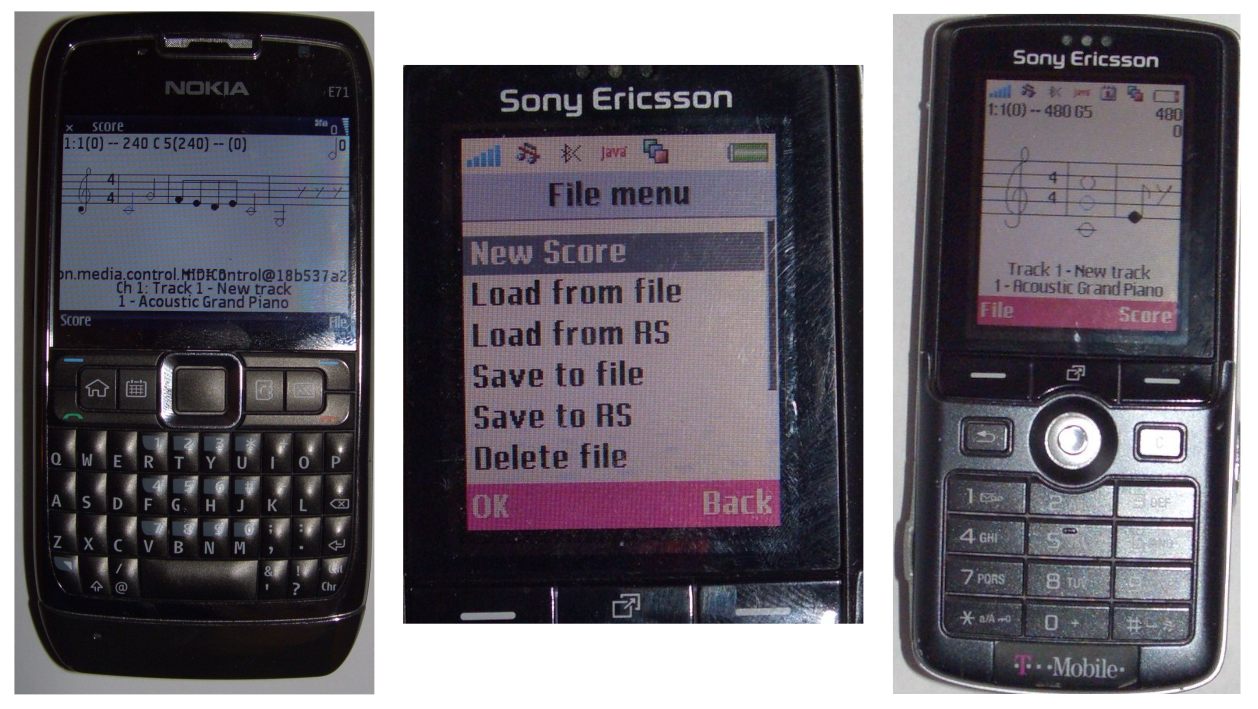 Photos of J2ME midi sequencer - slide 2